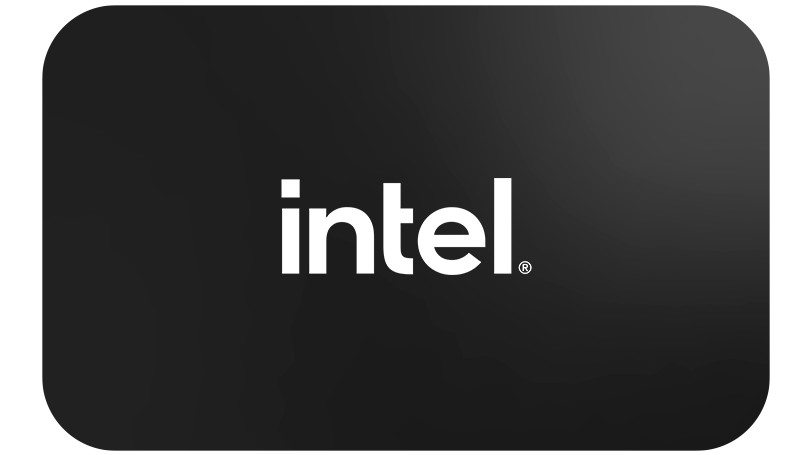 Logo Intel branco